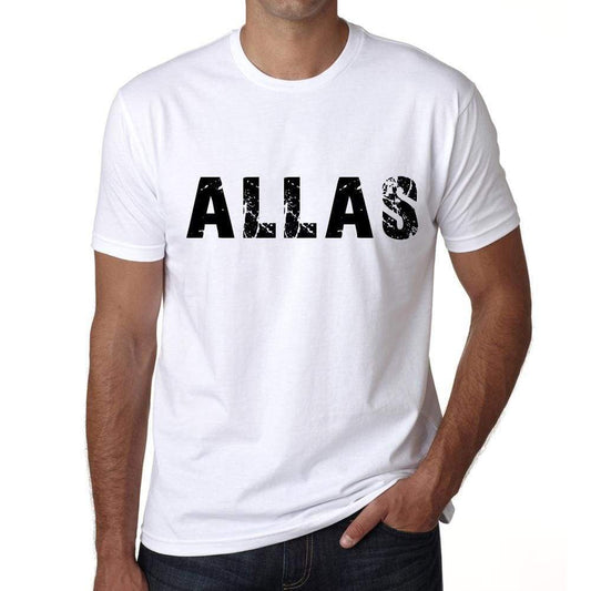 Mens Tee Shirt Vintage T Shirt Allas X-Small White 00561 - White / Xs - Casual