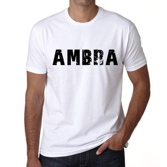 Mens Tee Shirt Vintage T Shirt Ambra X-Small White 00561 - White / Xs - Casual