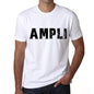 Mens Tee Shirt Vintage T Shirt Ampli X-Small White 00561 - White / Xs - Casual