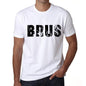 Mens Tee Shirt Vintage T Shirt Brus X-Small White 00560 - White / Xs - Casual