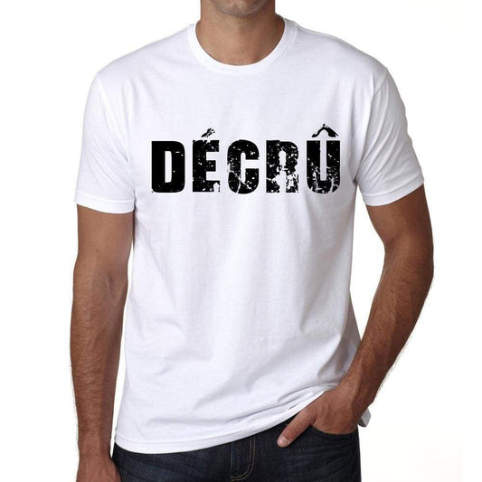 Mens Tee Shirt Vintage T Shirt Décrû X-Small White 00561 - White / Xs - Casual