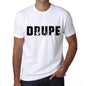 Mens Tee Shirt Vintage T Shirt Drupe X-Small White 00561 - White / Xs - Casual