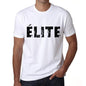 Mens Tee Shirt Vintage T Shirt Élite X-Small White 00561 - White / Xs - Casual