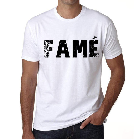 <span>Men's</span> Tee Shirt Vintage T shirt FamÈ X-Small White 00560 - ULTRABASIC