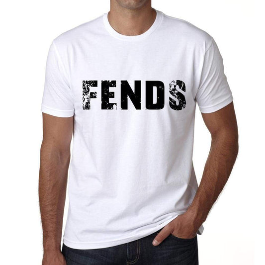 Mens Tee Shirt Vintage T Shirt Fends X-Small White 00561 - White / Xs - Casual