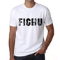Mens Tee Shirt Vintage T Shirt Fichu X-Small White 00561 - White / Xs - Casual
