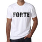 Mens Tee Shirt Vintage T Shirt Forte X-Small White 00561 - White / Xs - Casual