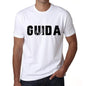 Mens Tee Shirt Vintage T Shirt Guida X-Small White 00561 - White / Xs - Casual