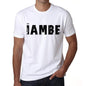 Mens Tee Shirt Vintage T Shirt Ïambe X-Small White 00561 - White / Xs - Casual