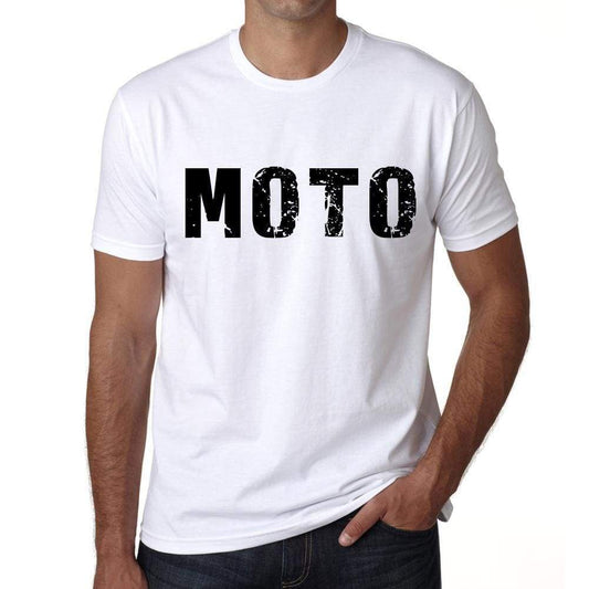 Mens Tee Shirt Vintage T Shirt Moto X-Small White 00560 - White / Xs - Casual