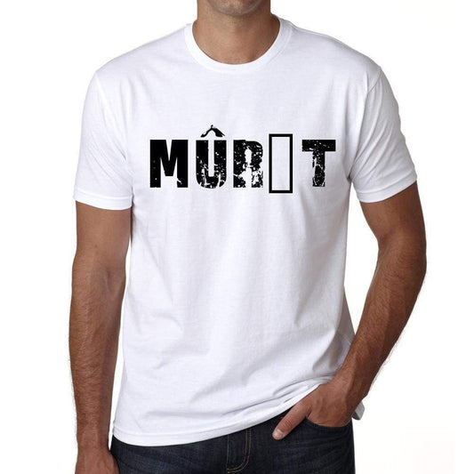 Mens Tee Shirt Vintage T Shirt Mûrët X-Small White - White / Xs - Casual