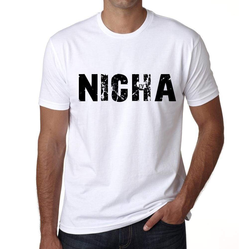 Mens Tee Shirt Vintage T Shirt Nicha X-Small White - White / Xs - Casual