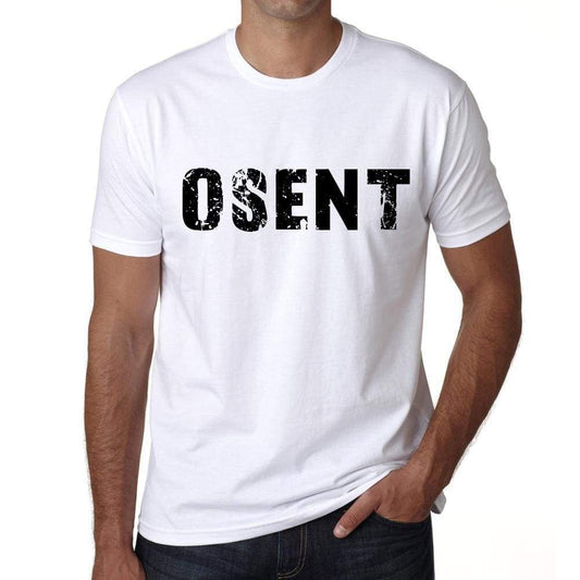 Mens Tee Shirt Vintage T Shirt Osent X-Small White - White / Xs - Casual
