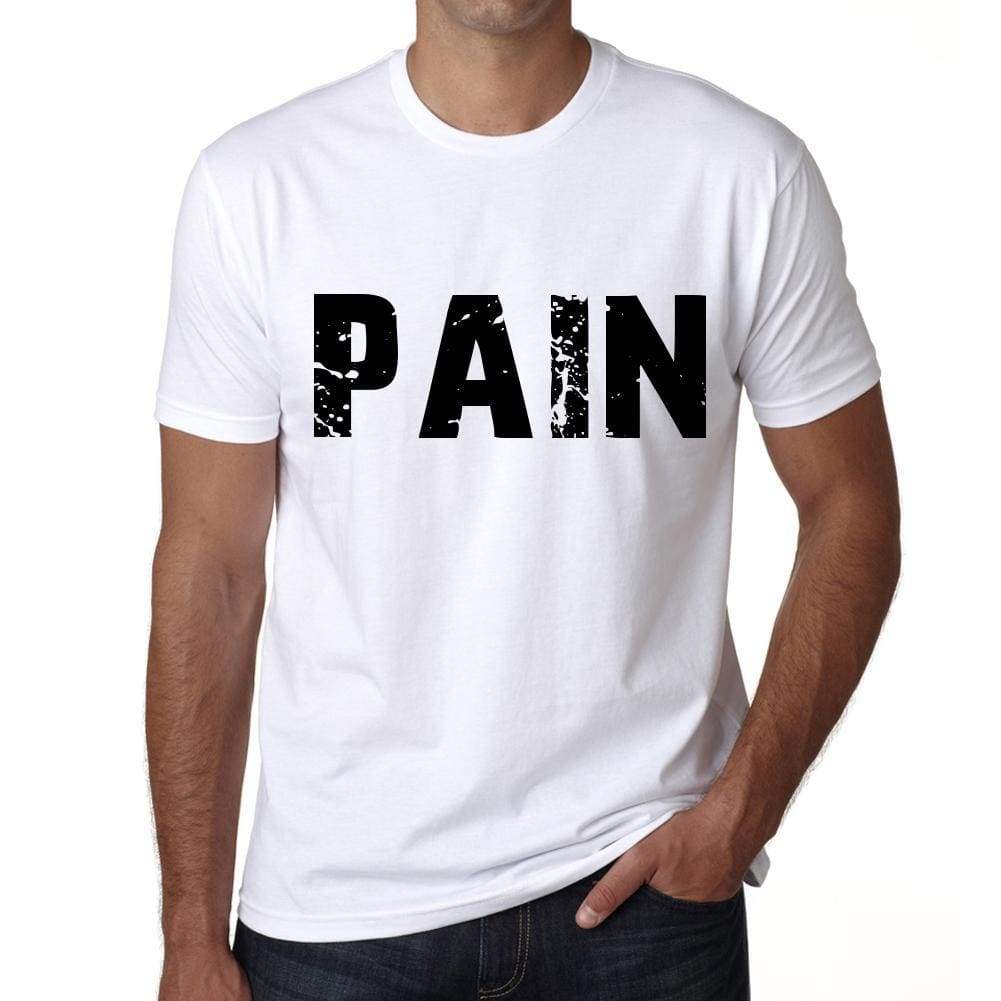 Mens Tee Shirt Vintage T Shirt Pain X-Small White 00560 - White / Xs - Casual