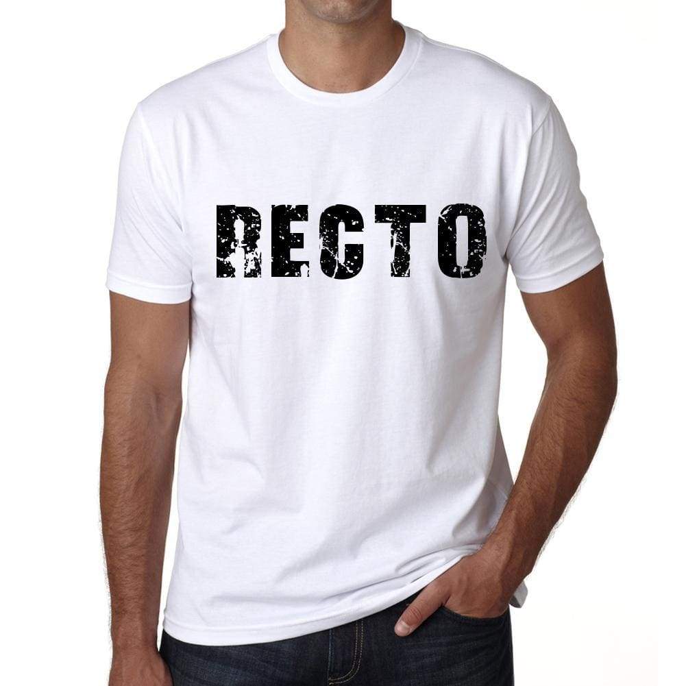 Mens Tee Shirt Vintage T Shirt Recto X-Small White - White / Xs - Casual