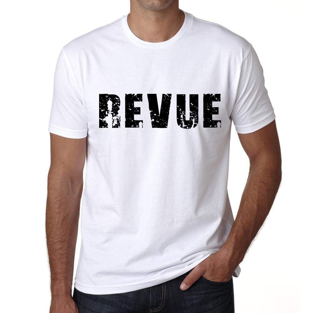 Mens Tee Shirt Vintage T Shirt Revue X-Small White - White / Xs - Casual