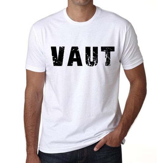Mens Tee Shirt Vintage T Shirt Vaut X-Small White 00560 - White / Xs - Casual