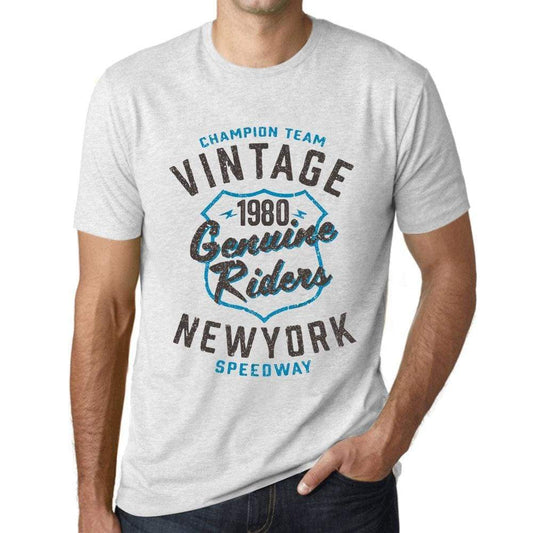 Mens Vintage Tee Shirt Graphic T Shirt Genuine Riders 1980 Vintage White - Vintage White / Xs / Cotton - T-Shirt