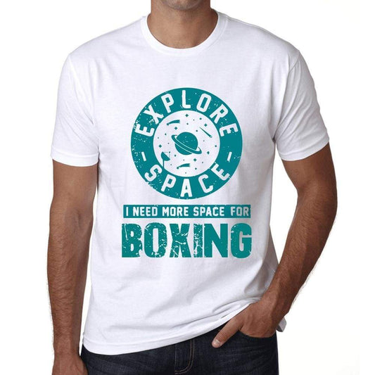 Mens Vintage Tee Shirt Graphic T Shirt I Need More Space For Boxing White - White / Xs / Cotton - T-Shirt