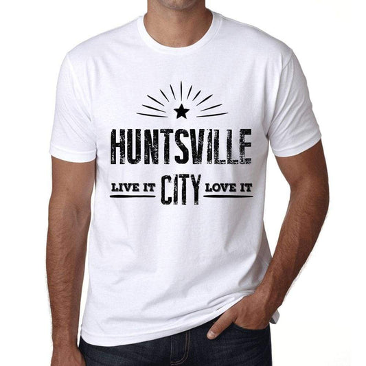 Mens Vintage Tee Shirt Graphic T Shirt Live It Love It Huntsville White - White / Xs / Cotton - T-Shirt