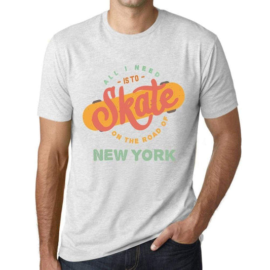 Mens Vintage Tee Shirt Graphic T Shirt New York Vintage White - Vintage White / Xs / Cotton - T-Shirt