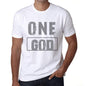 Mens Vintage Tee Shirt Graphic T Shirt One God White - White / Xs / Cotton - T-Shirt