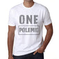 Mens Vintage Tee Shirt Graphic T Shirt One Polemic White - White / Xs / Cotton - T-Shirt