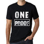 Mens Vintage Tee Shirt Graphic T Shirt One Proof Deep Black - Deep Black / Xs / Cotton - T-Shirt