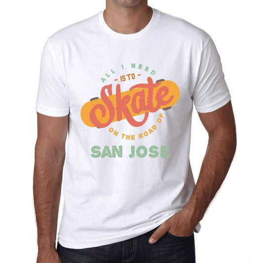 Mens Vintage Tee Shirt Graphic T Shirt San Jose White - White / Xs / Cotton - T-Shirt