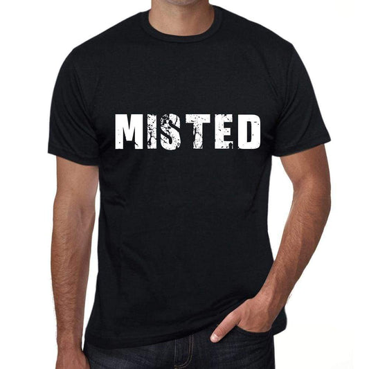 Misted Mens Vintage T Shirt Black Birthday Gift 00554 - Black / Xs - Casual