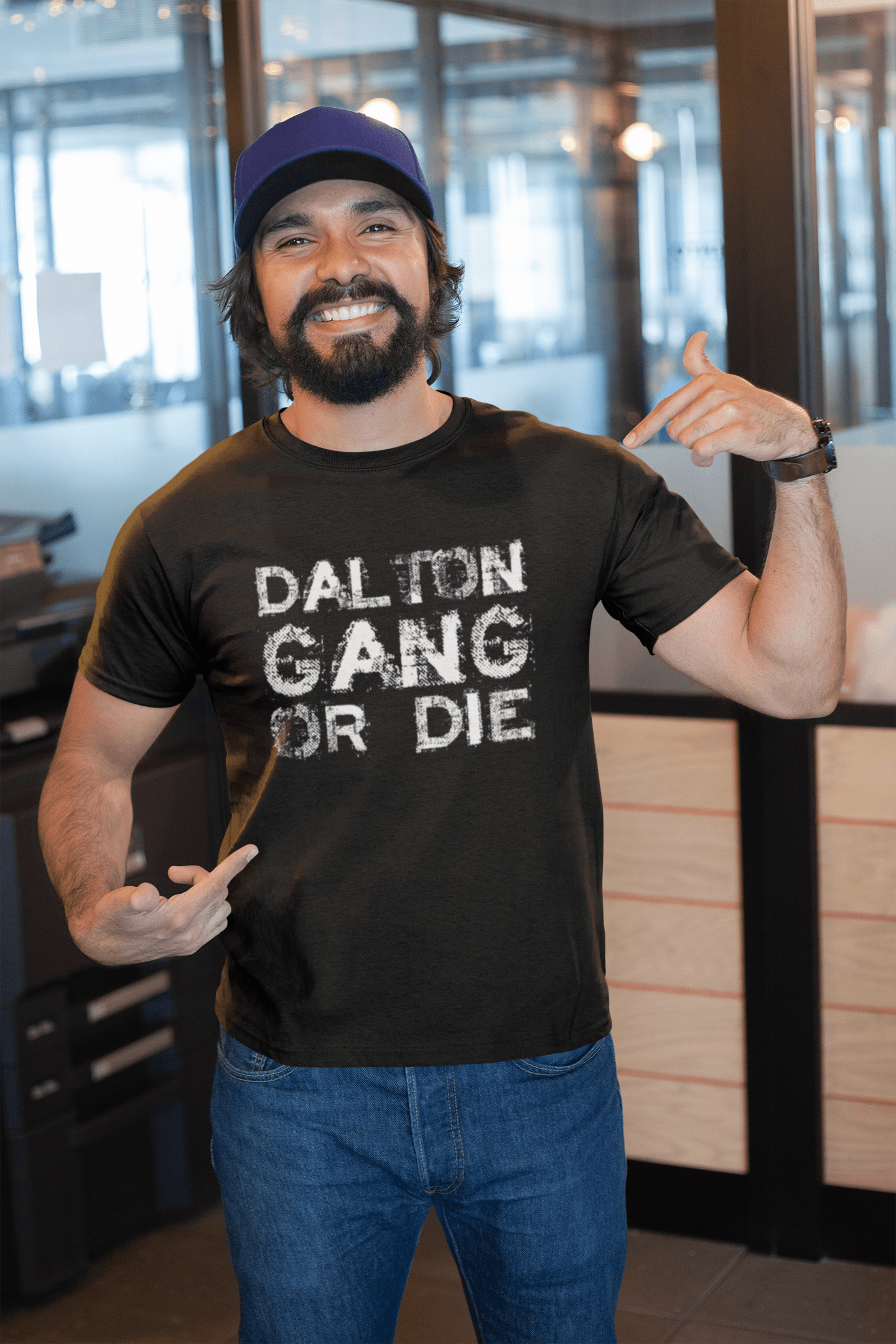 DALTON Family Gang T-Shirt, Herren T-Shirt, schwarzes T-Shirt, Geschenk-T-Shirt 00033