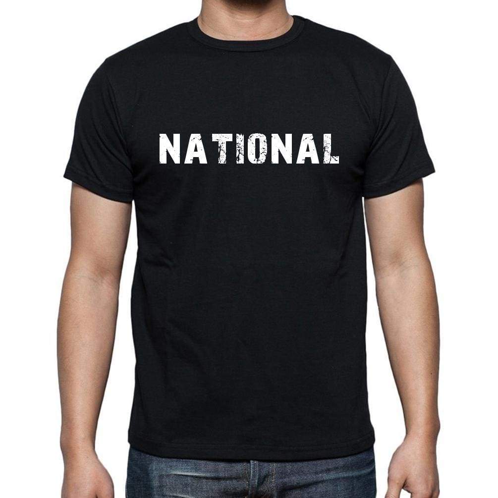National Mens Short Sleeve Round Neck T-Shirt - Casual