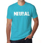 Neural Mens Short Sleeve Round Neck T-Shirt 00020 - Blue / S - Casual
