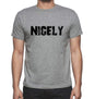 Nicely Grey Mens Short Sleeve Round Neck T-Shirt 00018 - Grey / S - Casual