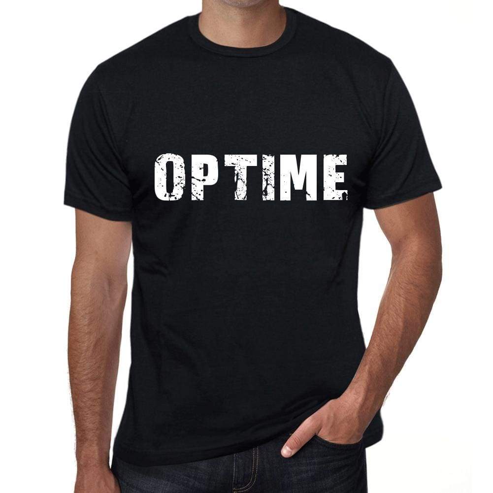 Optime Mens Vintage T Shirt Black Birthday Gift 00554 - Black / Xs - Casual