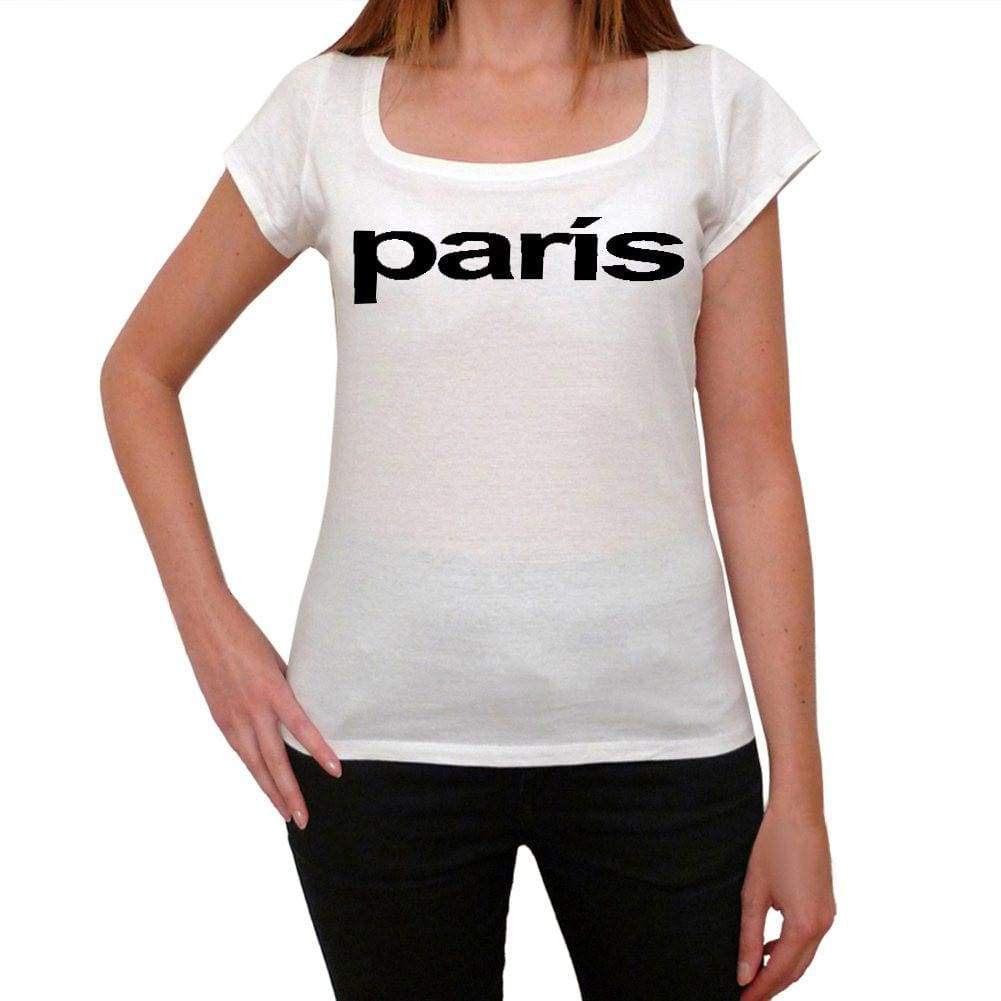 París Womens Short Sleeve Scoop Neck Tee 00057