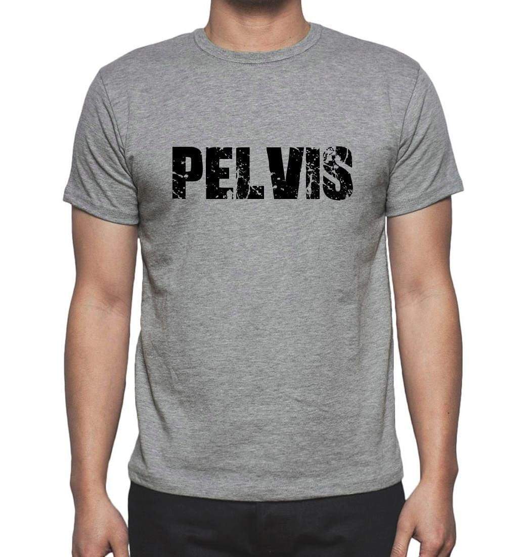 Pelvis Grey Mens Short Sleeve Round Neck T-Shirt 00018 - Grey / S - Casual