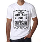 Premium Vintage Year 2044 White Mens Short Sleeve Round Neck T-Shirt Gift T-Shirt 00349 - White / Xs - Casual