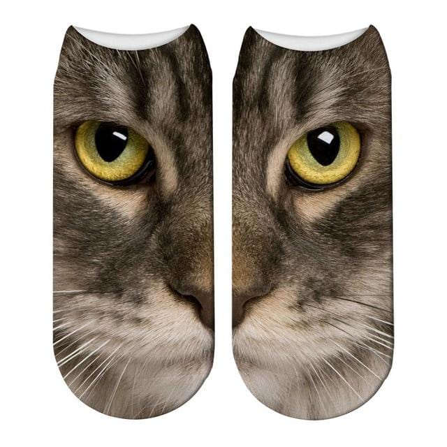 SexeMara Neue Design 3D Katze Druck Frauen Unisex Weihnachten Socken Meias Katze Gesicht 3D Gedruckt Weibliche Socke Harajuku Pet nette Ankle Soc