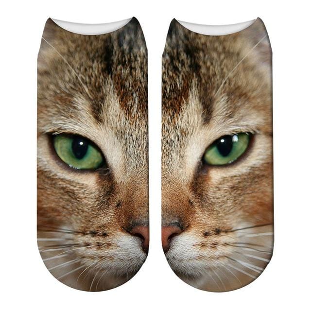 SexeMara Neue Design 3D Katze Druck Frauen Unisex Weihnachten Socken Meias Katze Gesicht 3D Gedruckt Weibliche Socke Harajuku Pet nette Ankle Soc