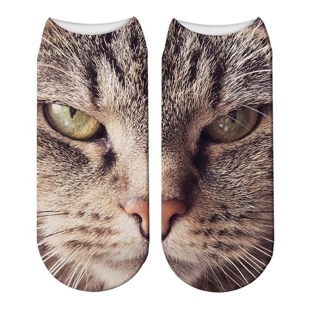 SexeMara Neue Design 3D Katze Druck Frauen Unisex Weihnachten Socken Meias Katze Gesicht 3D Gedruckt Weibliche Socke Harajuku Pet nette Ankle Soc