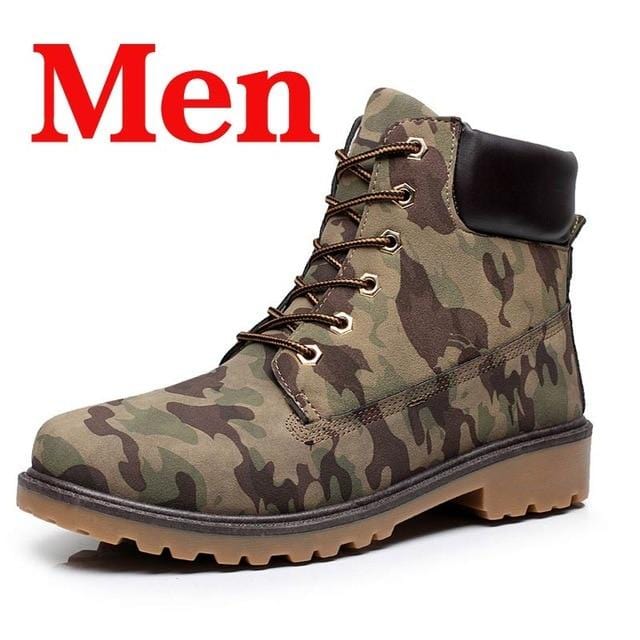 Winter Men Boots PU Outdoor Snow Ankle Boots Male Lace Up Anti-slip Booties British Sneakers Plus Size 46 Zapatos De Hombre-Shoes-Ultrabasic