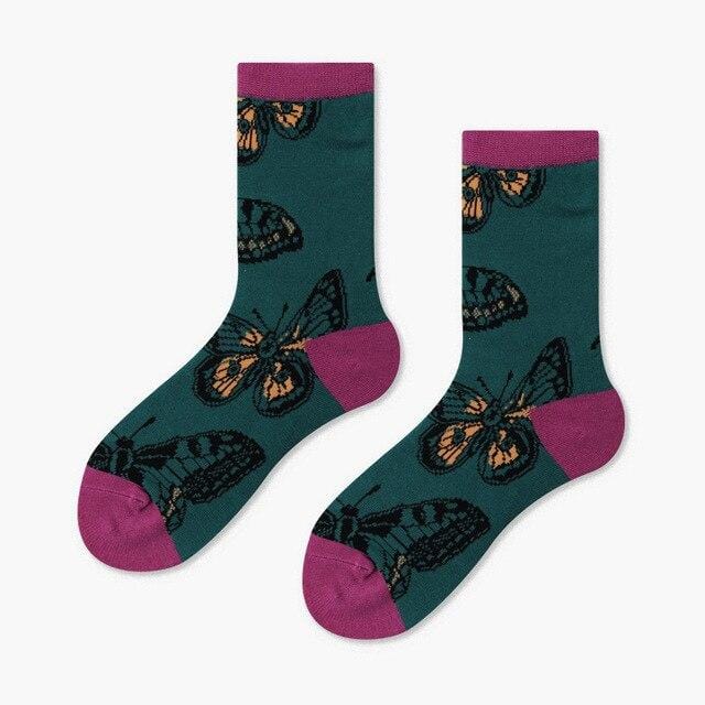 Frauen Socken Winter Cartoon Kreativität Leopard Katze Tier Socken Harajuku Verrückte Baumwolle Lustige Casual Glücklich Socken Männer Neuheit Sox