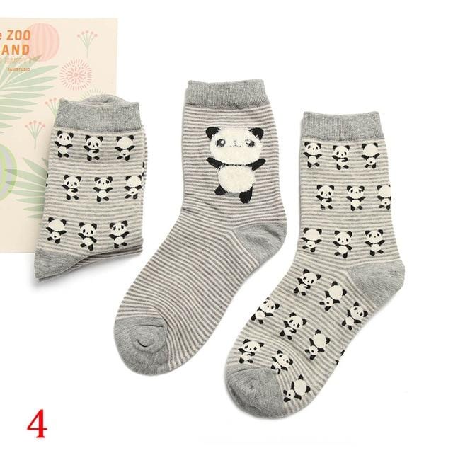 2 paar 2020 Frühling Herbst Nette Socken Frauen Weihnachten Geschenk Box Baumwolle Socken Cartoon Print Kreative Mode Kurze Glückliche Socken für Mädchen