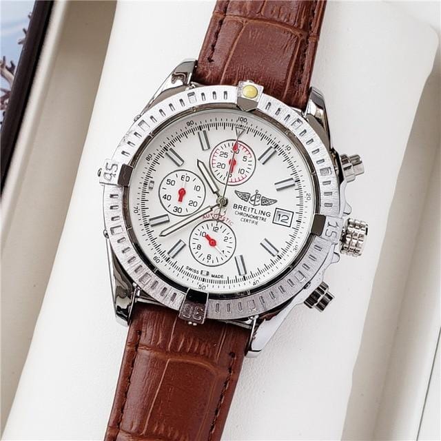 NEW Breitling Luxury Brand Mechanical Wristwatch Mens Watches Quartz Watch with Stainless Steel Strap relojes hombre automatic