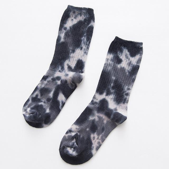 2020 baumwolle Skate Socken Männer Frauen Socke Knie-hohe Lustige Radfahren Laufen Wandern Tie Dye Sox Harajuku Hip Hop glücklich Socken