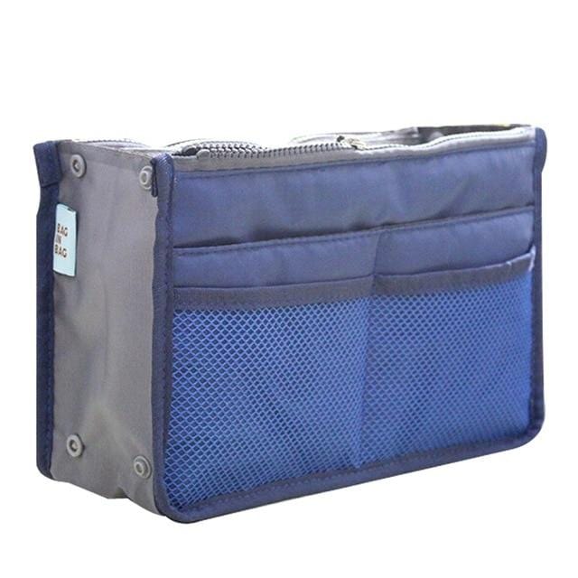 Organizer-Einsatztasche, Damen-Nylon-Reiseeinsatz, Organizer, Handtasche, Geldbörse, großer Liner, Damen-Make-up-Kosmetiktasche, günstige weibliche Tragetasche