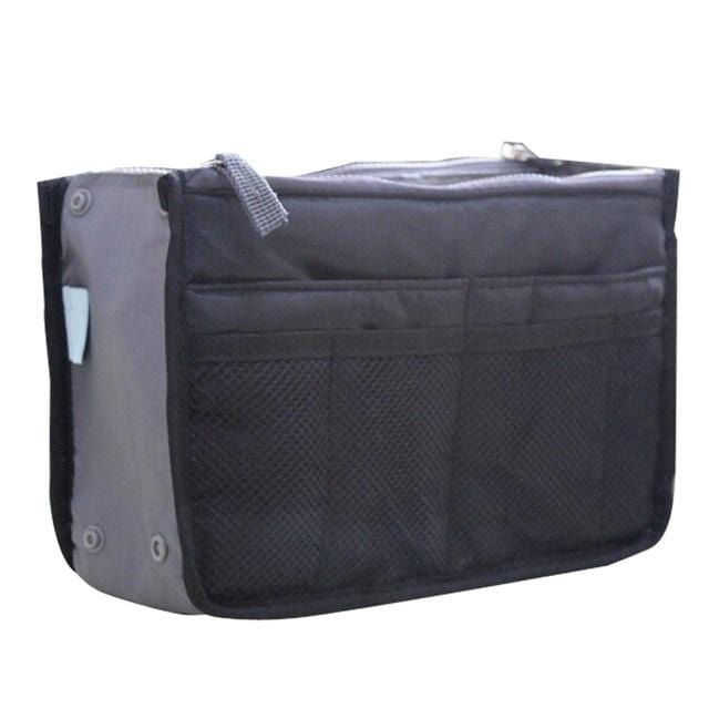 Organizer-Einsatztasche, Damen-Nylon-Reiseeinsatz, Organizer, Handtasche, Geldbörse, großer Liner, Damen-Make-up-Kosmetiktasche, günstige weibliche Tragetasche