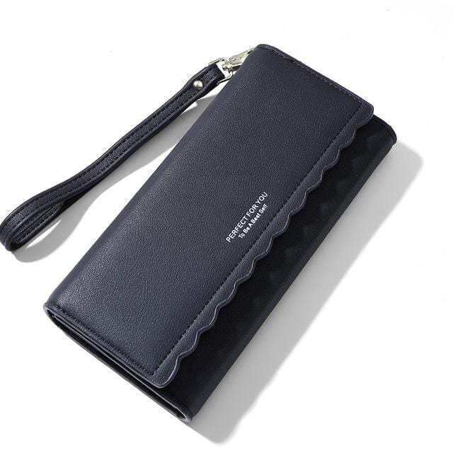 WEICHENG New Long Clutch Wallet Women Many Departmants Wristband Female Wallets Ladies Purse Card Holder Carteras Brand Designer