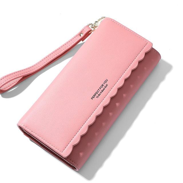 WEICHENG New Long Clutch Wallet Women Many Departmants Wristband Female Wallets Ladies Purse Card Holder Carteras Brand Designer